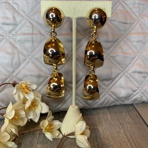 Nordstrom 80’s Era Double Drop Hoop Clip Earrings